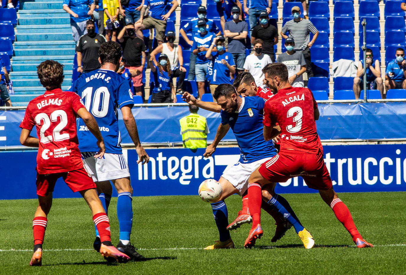 Un momento del partido disputado en el Carlos Tartiere