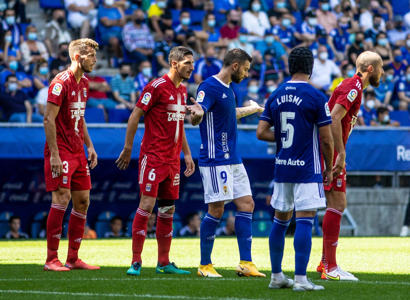 Un momento del partido disputado en el Carlos Tartiere