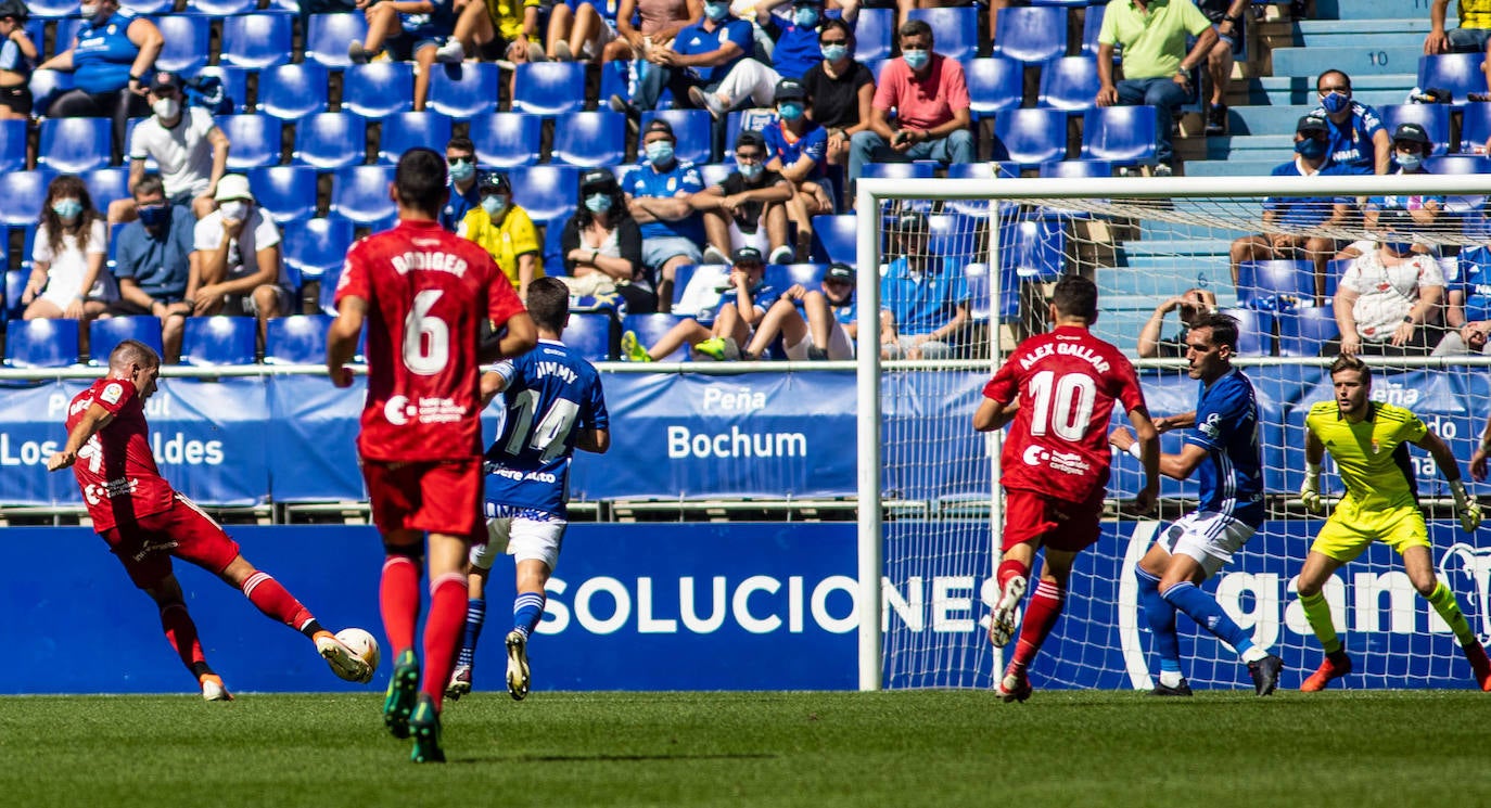 Un momento del partido disputado en el Carlos Tartiere