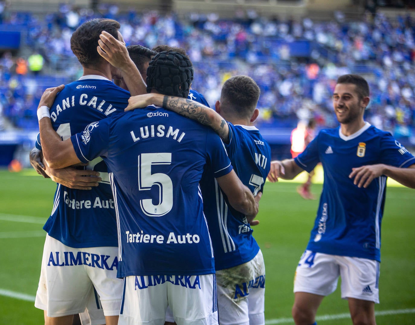 Un momento del partido disputado en el Carlos Tartiere