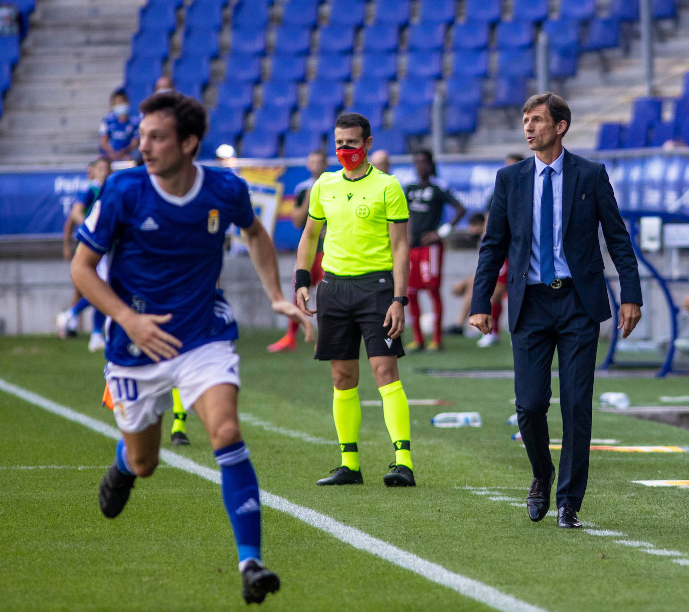 Un momento del partido disputado en el Carlos Tartiere