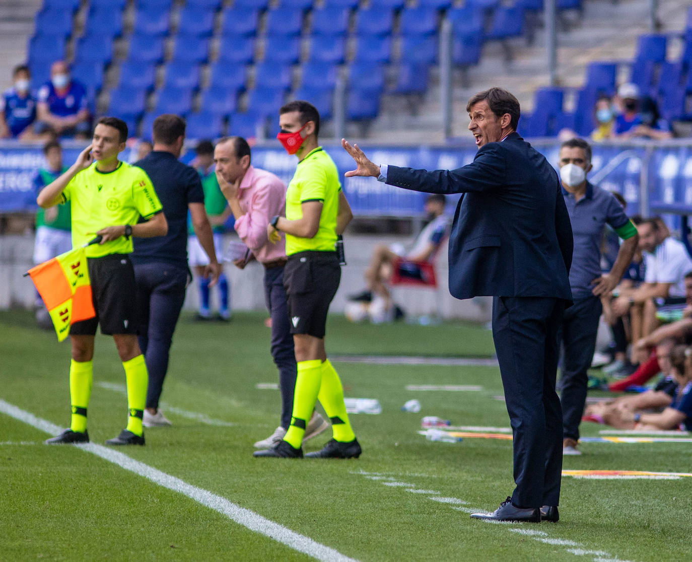 Un momento del partido disputado en el Carlos Tartiere