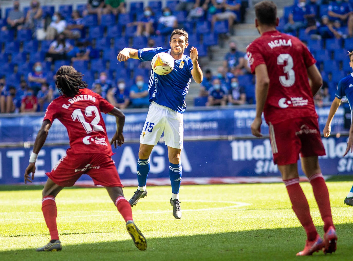 Un momento del partido disputado en el Carlos Tartiere