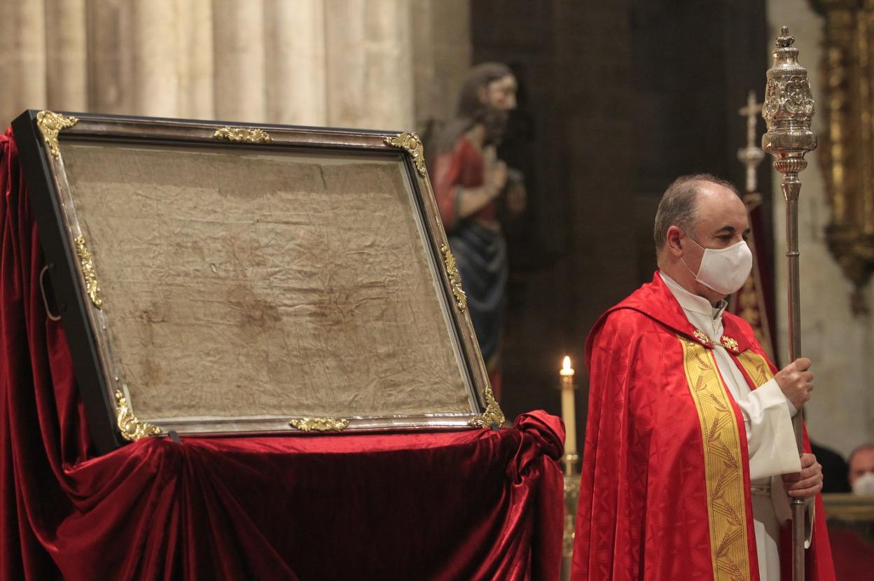 La exhibición del Santo Sudario el pasado 21 de septiembre. 