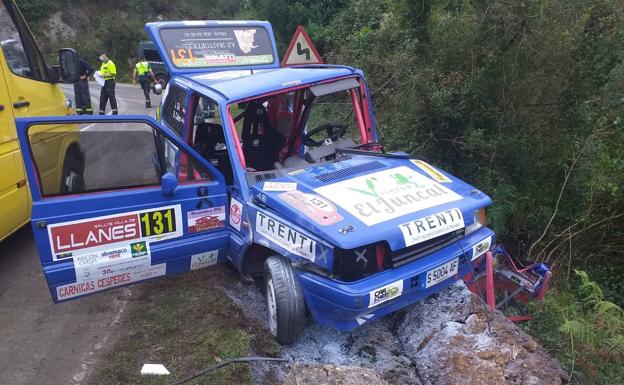 Estado del vehículo tras el accidente mortal. 