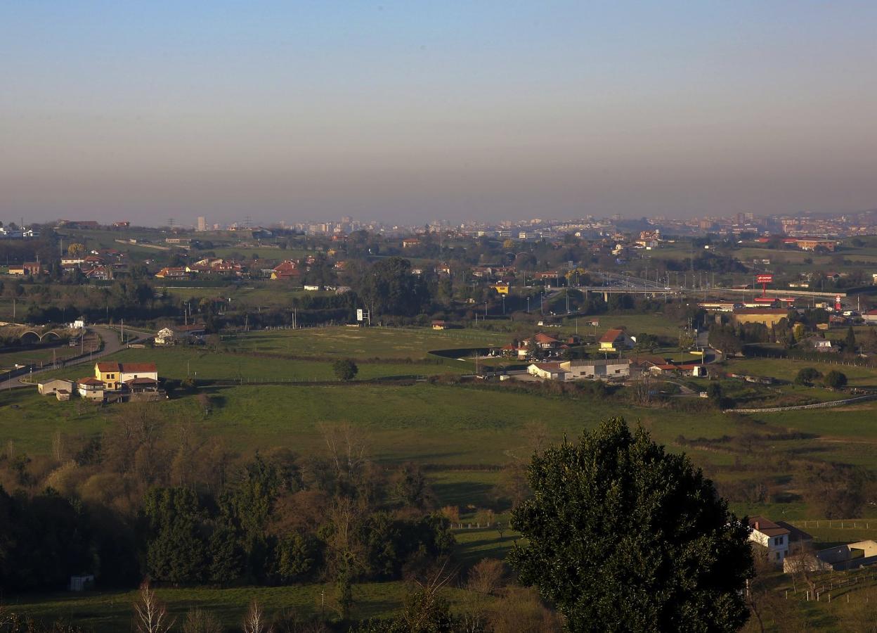 La contaminación atmosférica de Gijón es muchos días visible. 