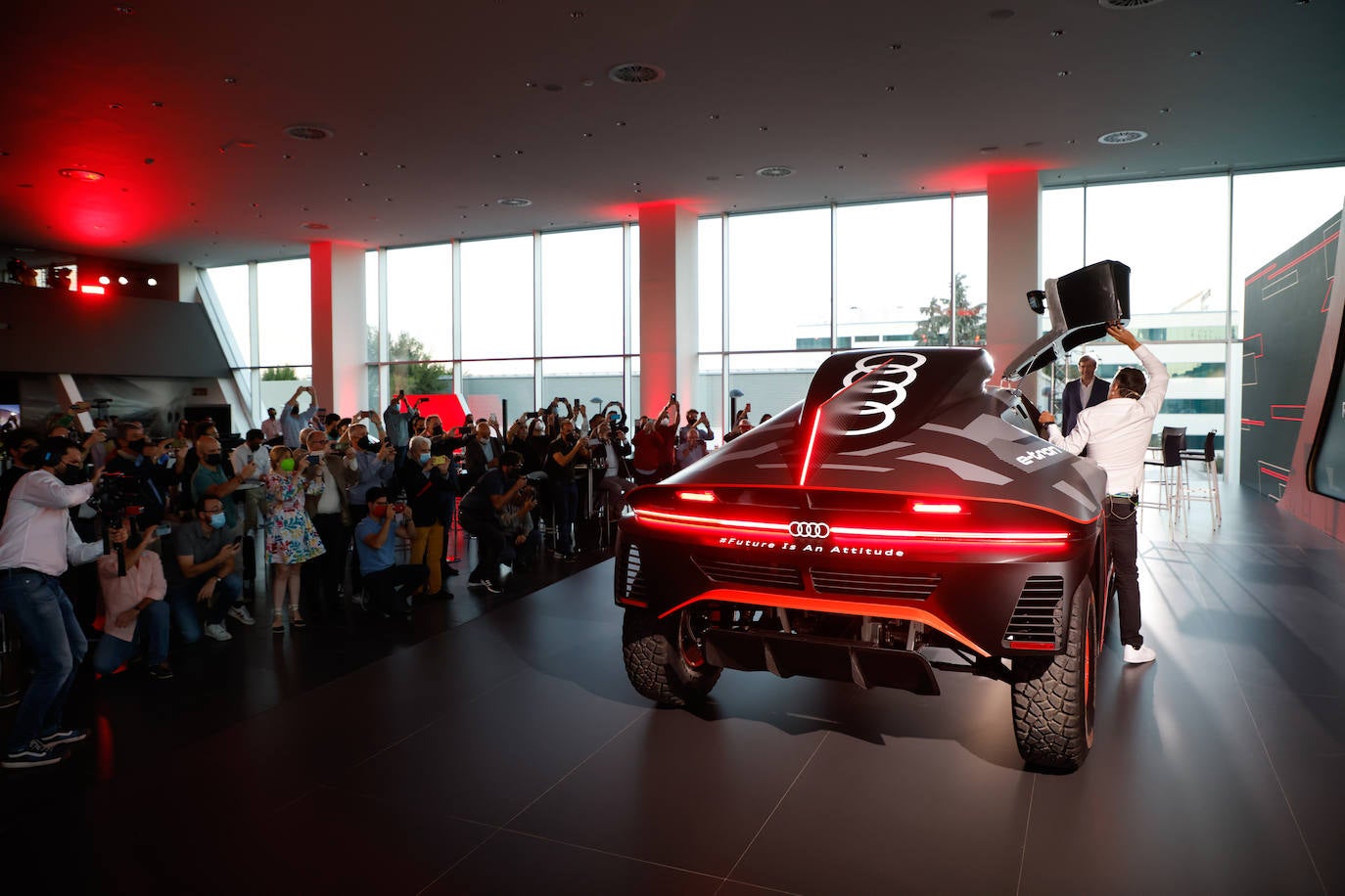 Audi presenta el RS Q e-tron del Dakar. 