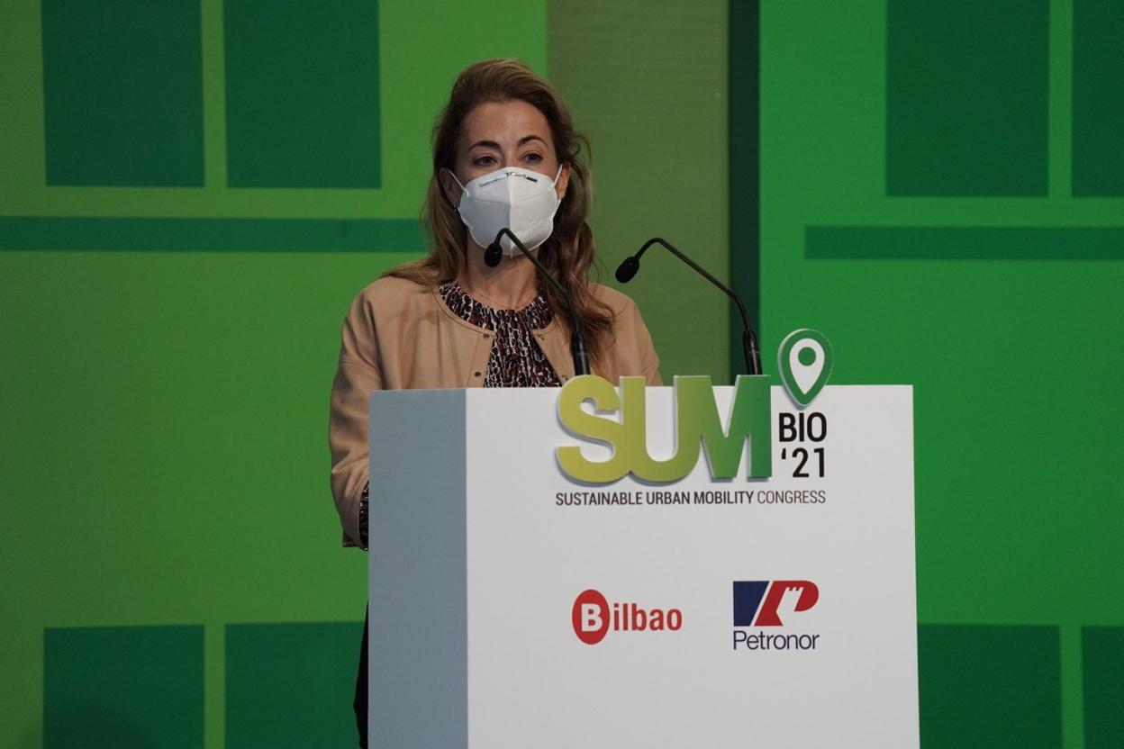 Raquel Sánchez, ministra de Transportes, Movilidad y Agenda Urbana. 
