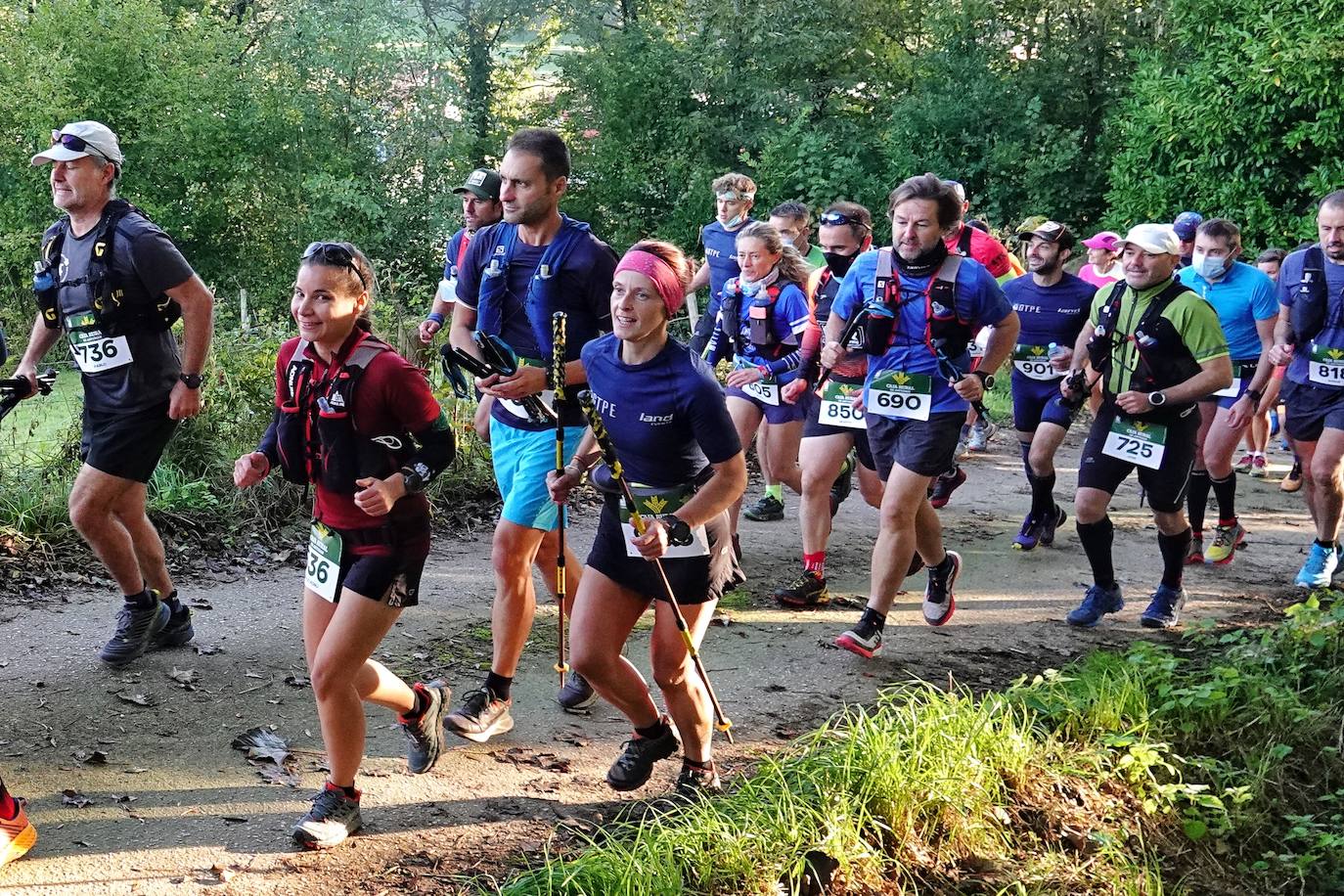 Mil trescientos corredores toman parte en las cuatro carreras