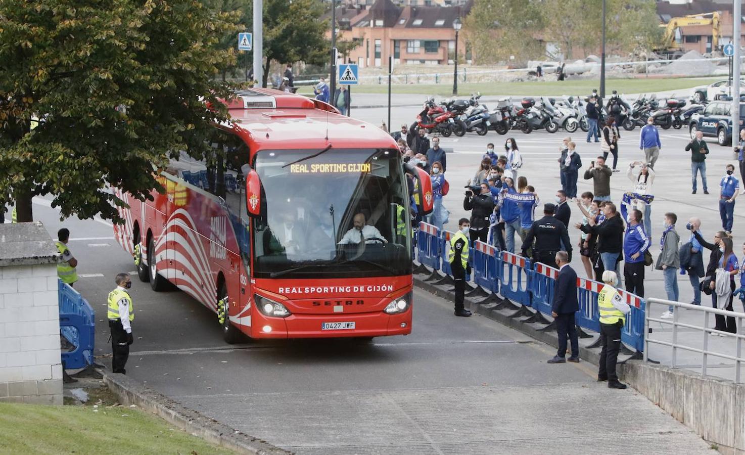 Fotos: El derbi asturiano vivido desde Gijón