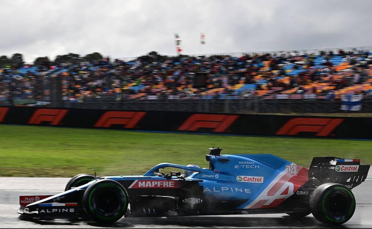Fernando Alonso, en la clasificación del Gran Premio 