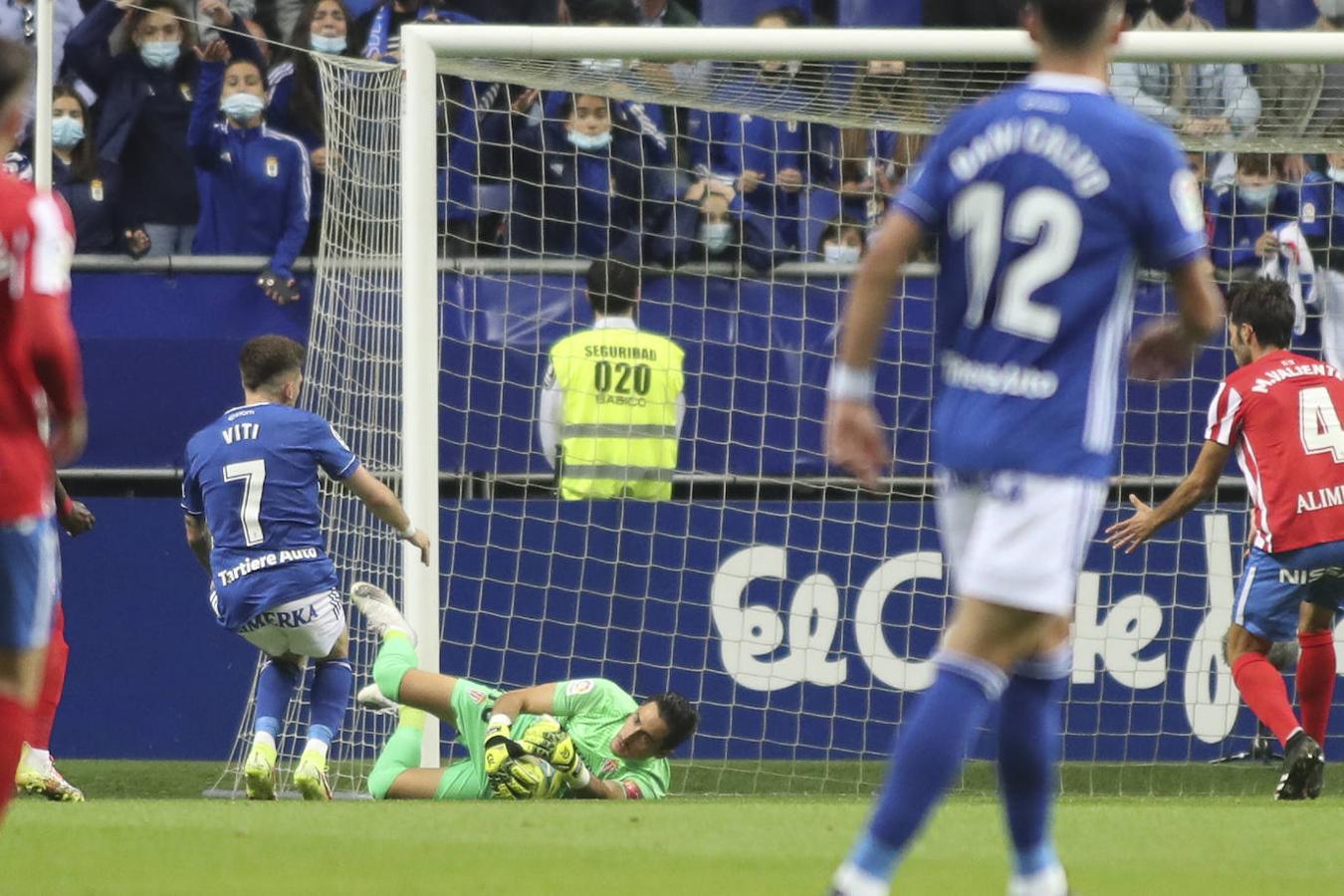 Oviedo y Sporting firman un empate con los goles de Lucas y Djuka. 