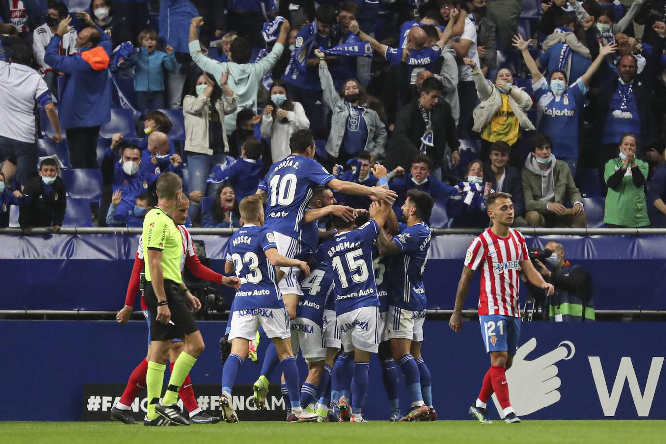 Oviedo y Sporting firman un empate con los goles de Lucas y Djuka. 