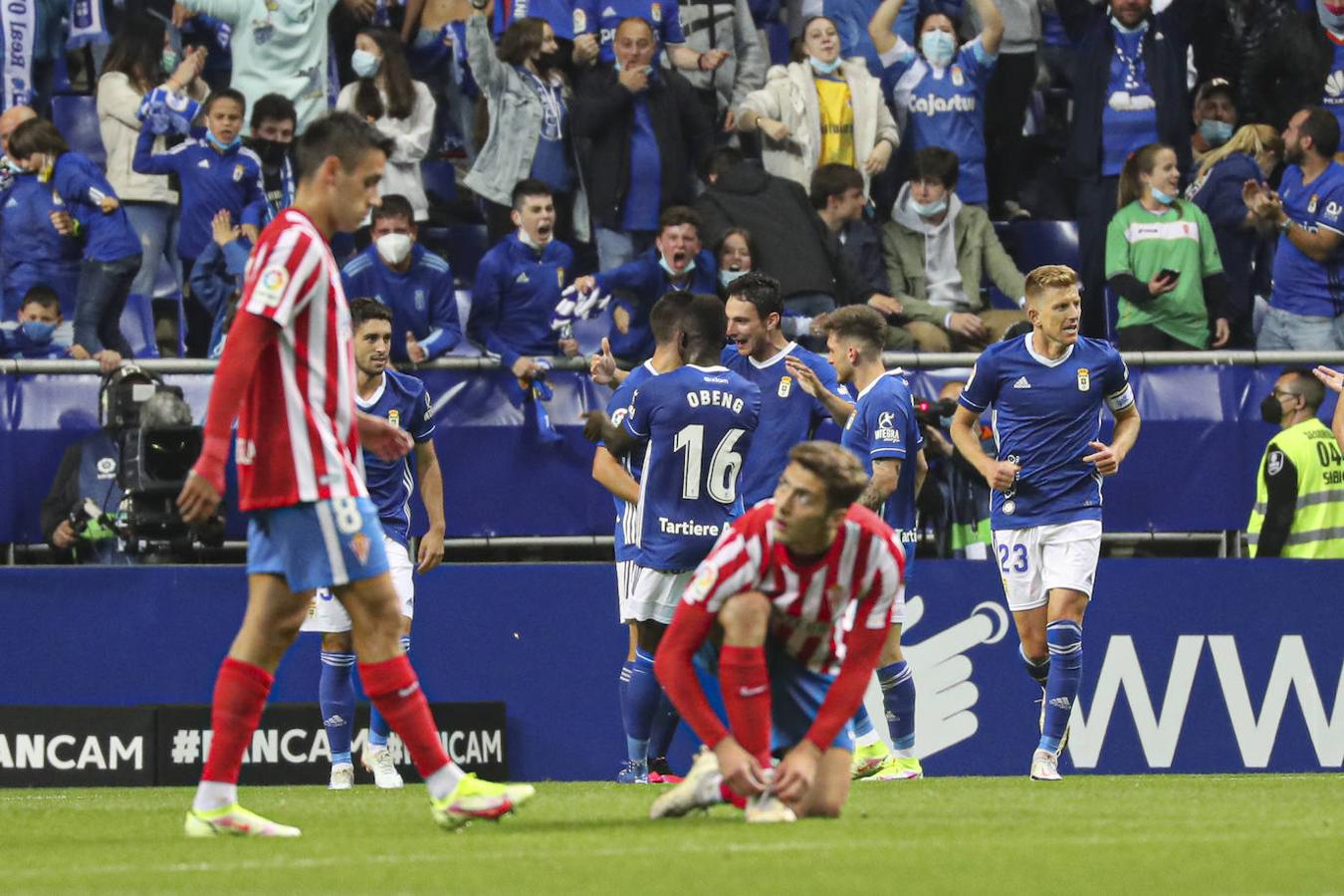 Oviedo y Sporting firman un empate con los goles de Lucas y Djuka. 