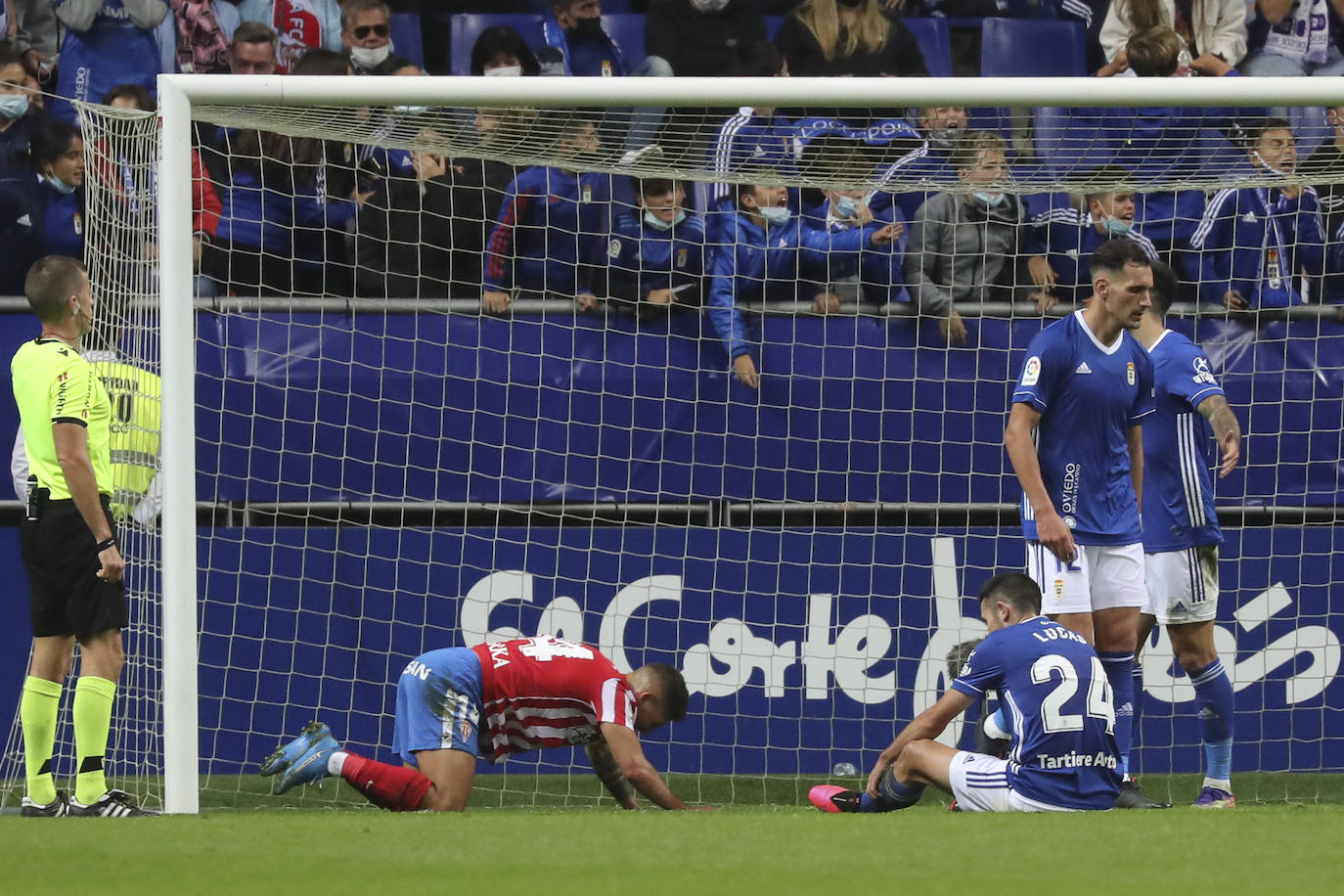 Oviedo y Sporting firman un empate con los goles de Lucas y Djuka. 