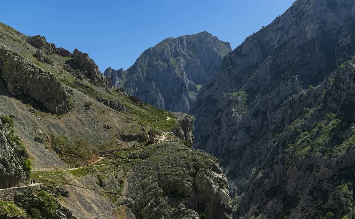 Tramo de la Ruta del Cares. 