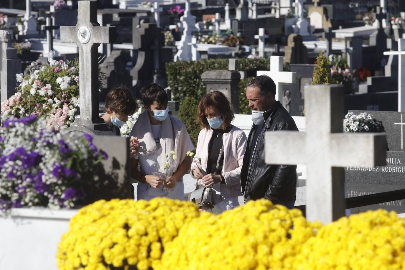 El recuerdo a los seres queridos fallecidos hoy está muy presente