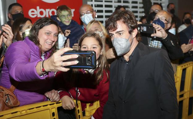 Fernando Alonso, en la gala del deporte asturiano 