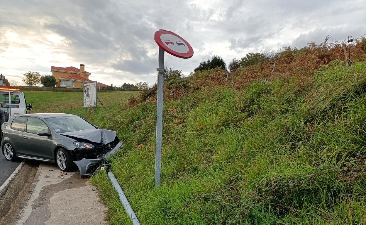 Accidente provocado el sábado en La Plata. 