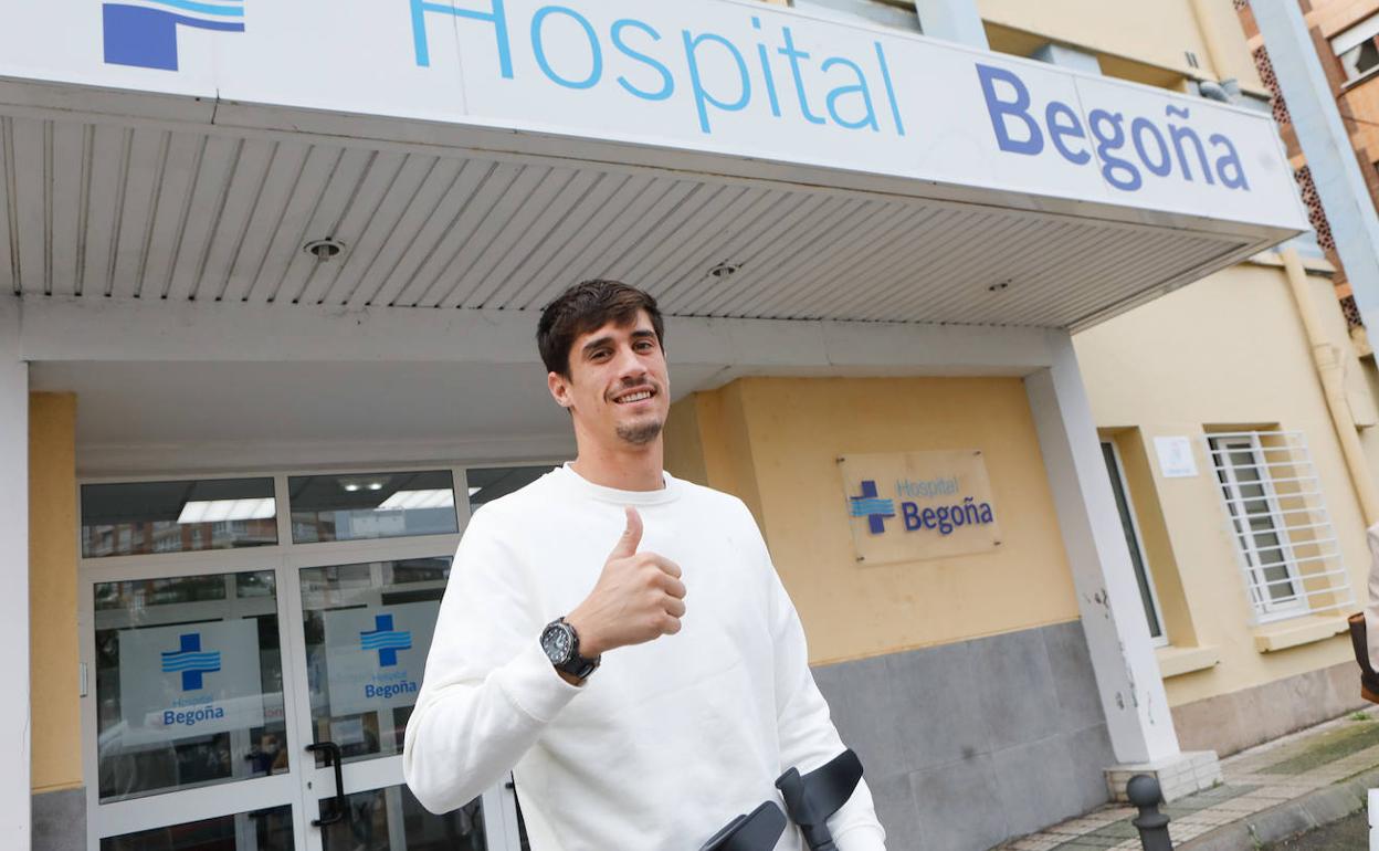 Pablo Pérez, en el Hospital de Begoña