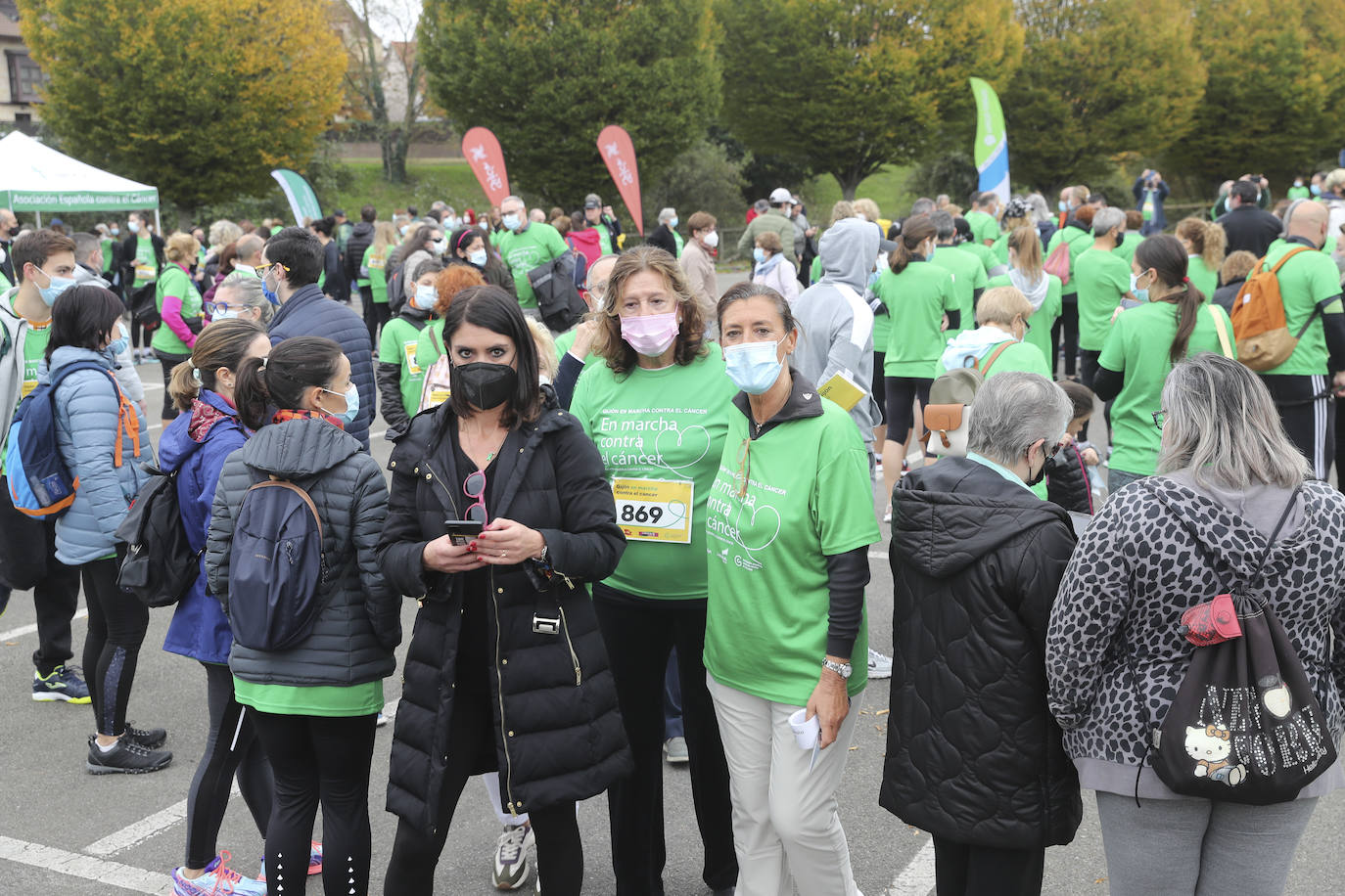 La Asociación Española contra el Cáncer (AECC) ha organizado marchas en Gijón y Avilés para que «la gente tome conciencia y colabore». El objetivo de la iniciativa es mejorar la calidad de vida de los enfermos de cáncer. 