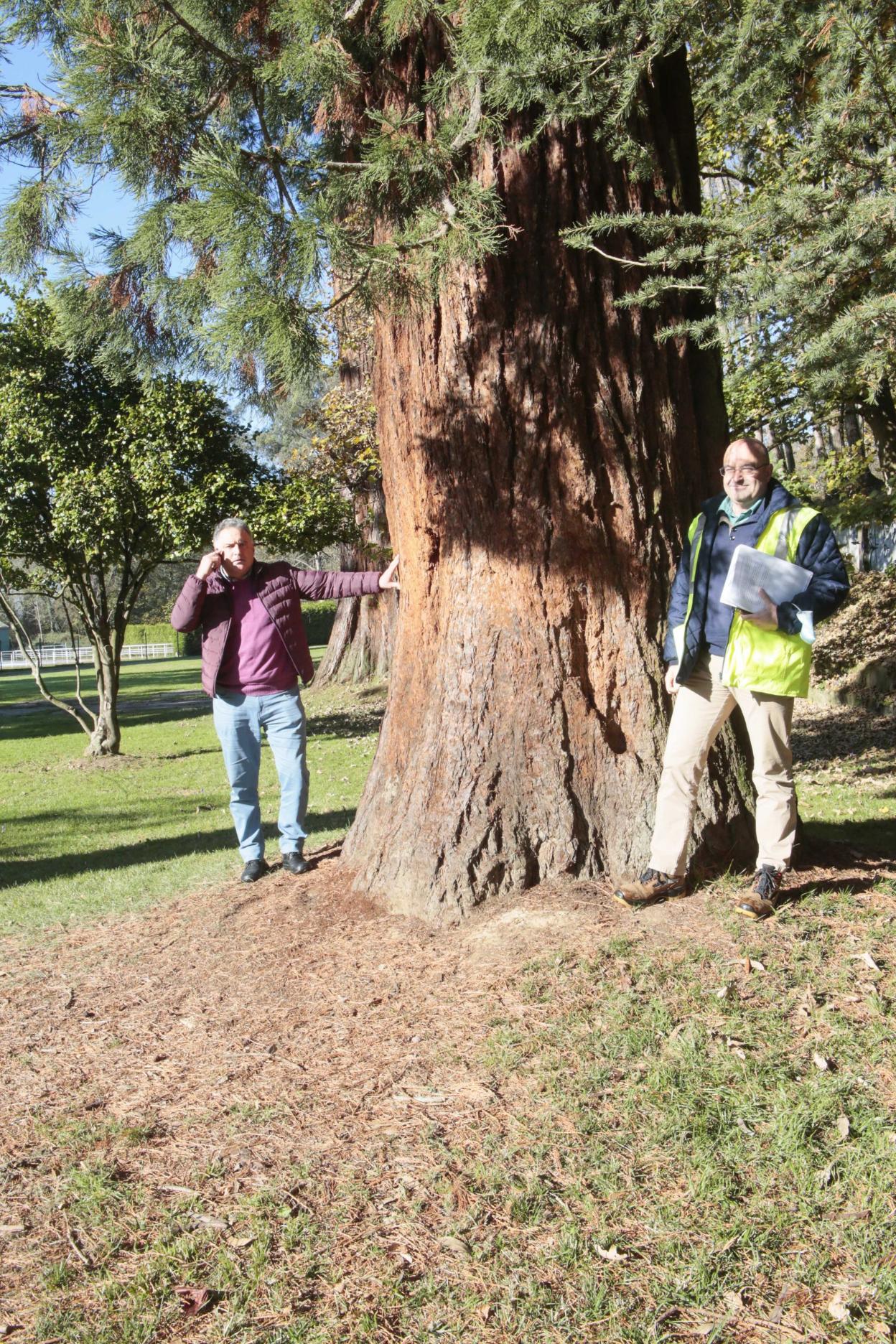 Alejandro Villa y José Antonio Martínez en La Cebera. 