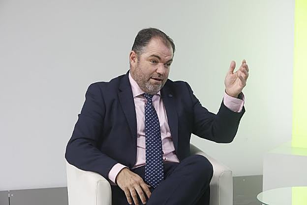 Carlos Paniceres, durante la entrevista en 'La Lupa' de Canal 10. 