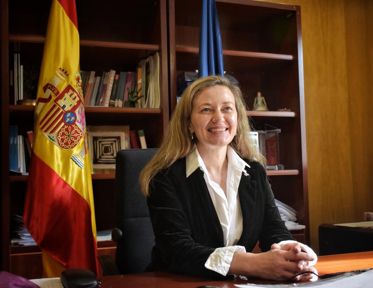 Victoria Rosell, en su despacho madrileño de la Delegación del Gobierno contra la Violencia de Género. 