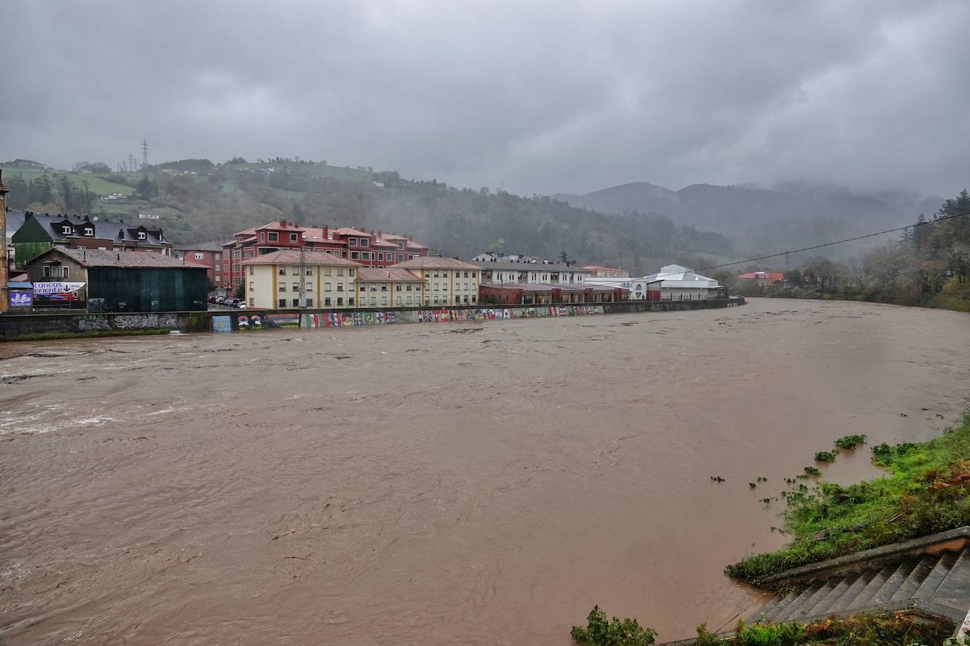 Las intensas lluvias y la nieve caída en los últimos días ha provocado importantes daños en buena parte de Asturias, principalmente en la zona oriental de la región donde, incluso, se ha tenido que evacuar a decenas de pacientes del hospital de Arriondas. Pero el agua también ha anegado otras áreas de Asturias 
