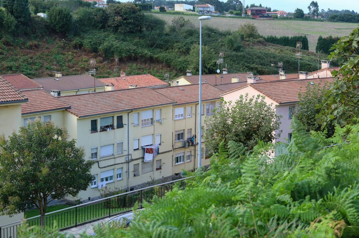 Viviendas en el barrio de La Carriona. 