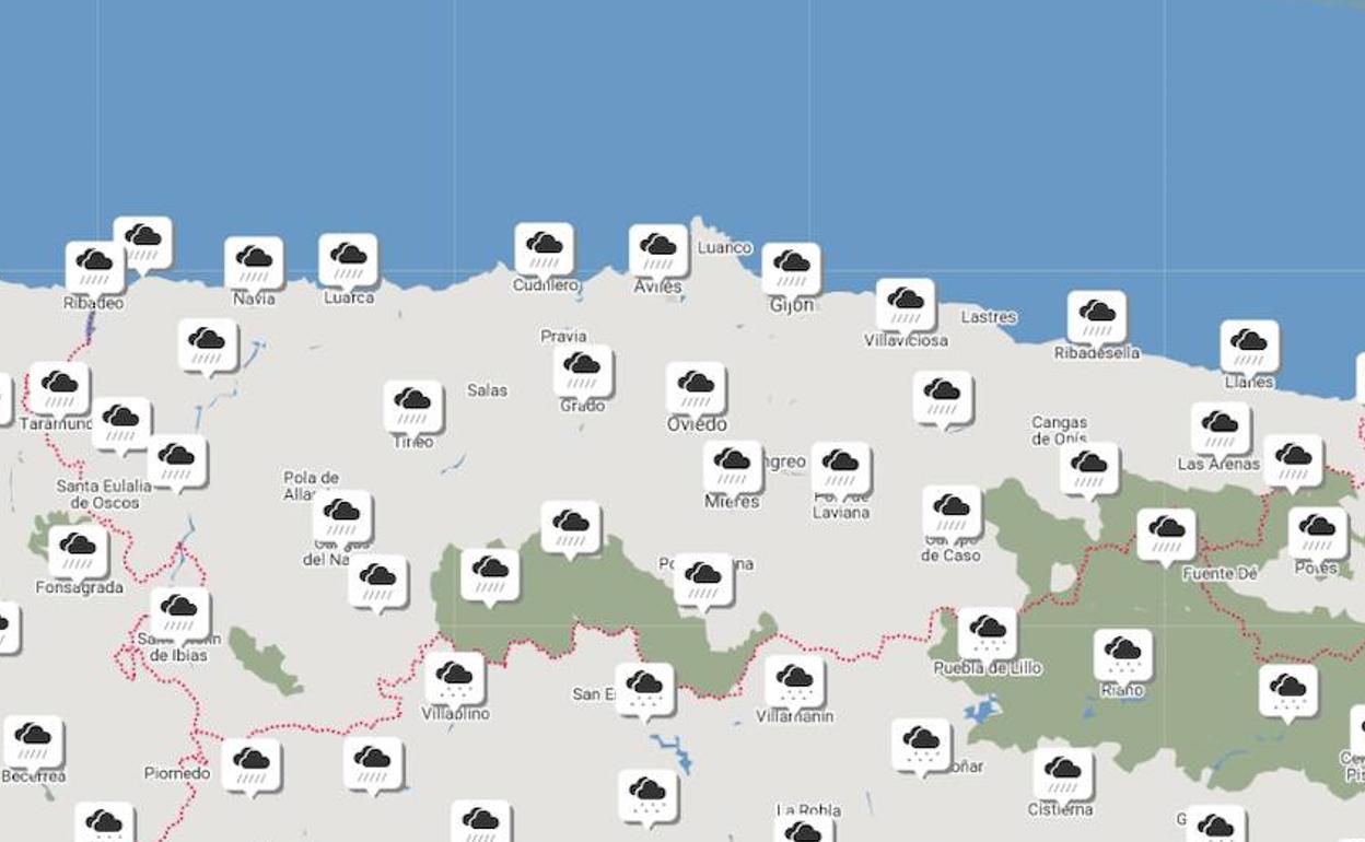 El tiempo en Asturias.