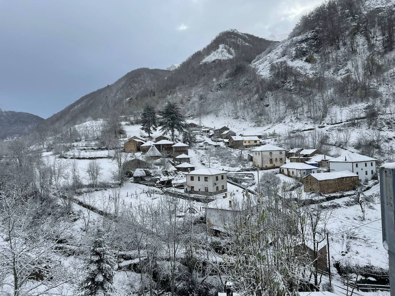 Fotos: El temporal cubre a Asturias de blanco