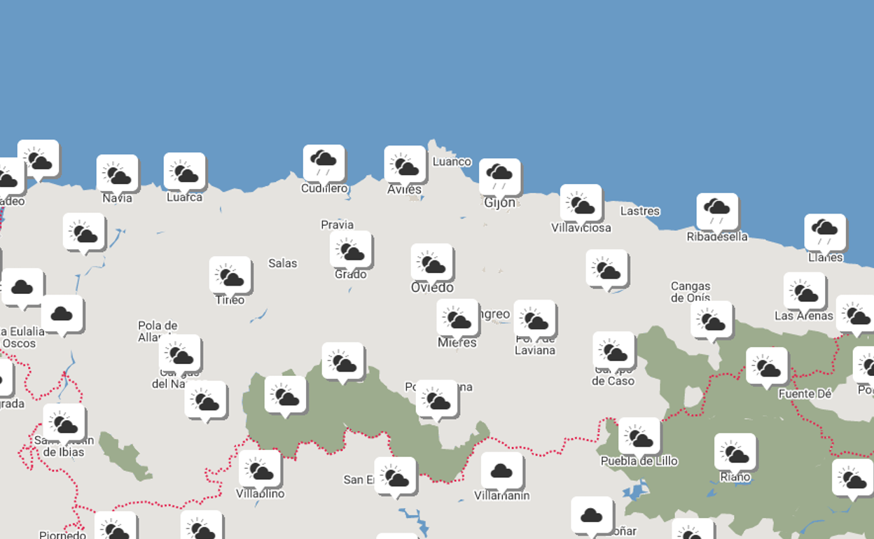 El tiempo en Asturias.