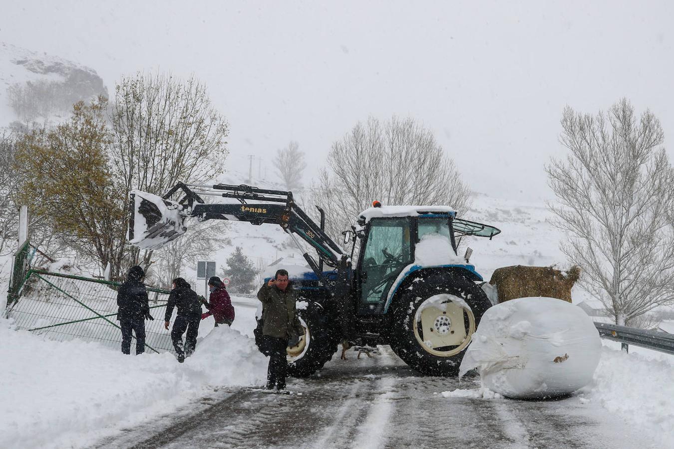 Nieve en Asturias, en la estaciones de esquí de Brañillín y en Somiedo.