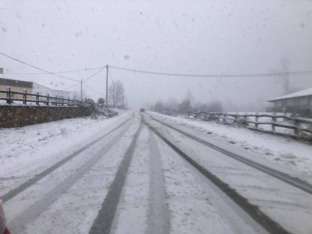 Nieve en Asturias, en la estaciones de esquí de Brañillín y en Somiedo.