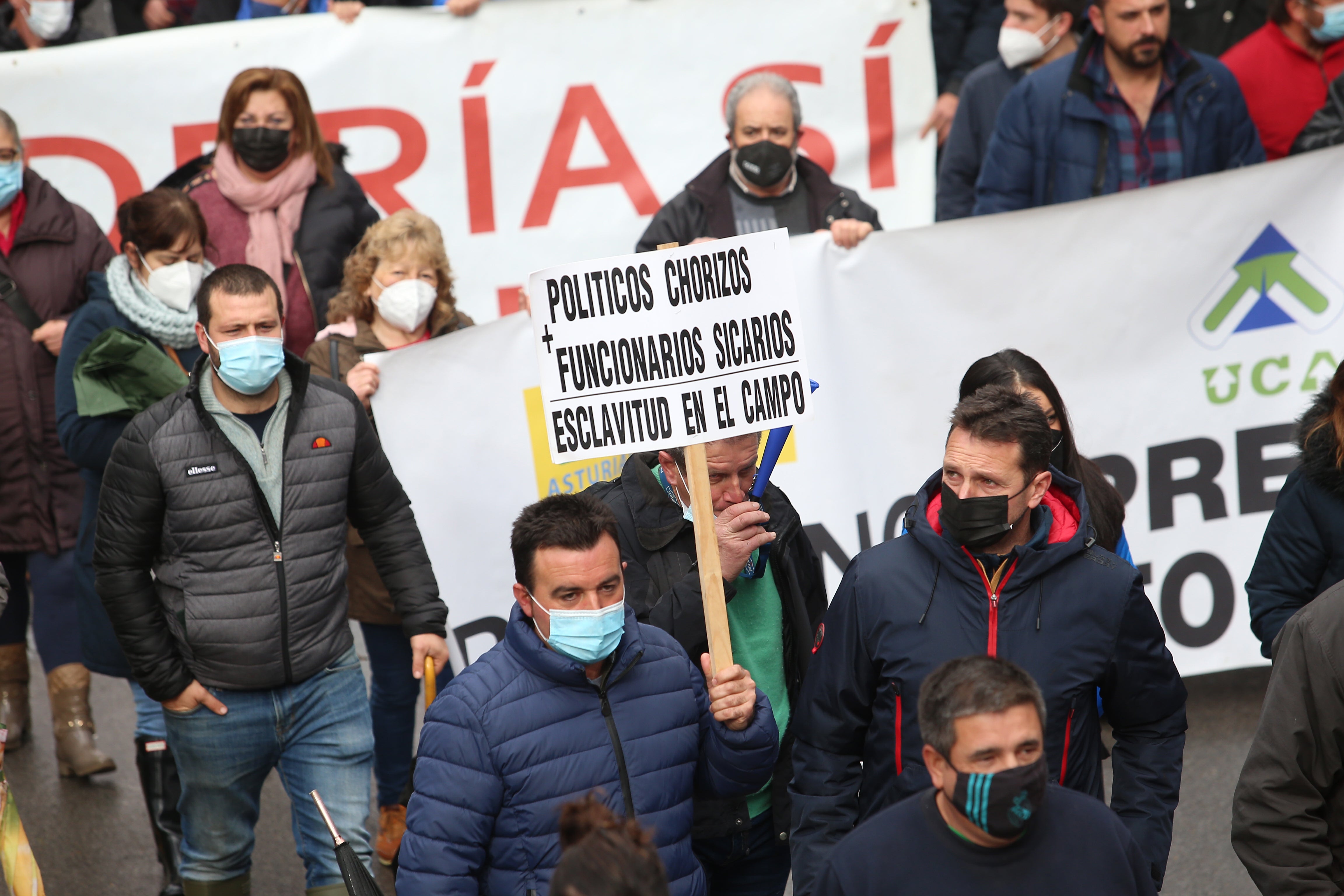 Fotos: El sector ganadero asturiano se manifiesta en Oviedo