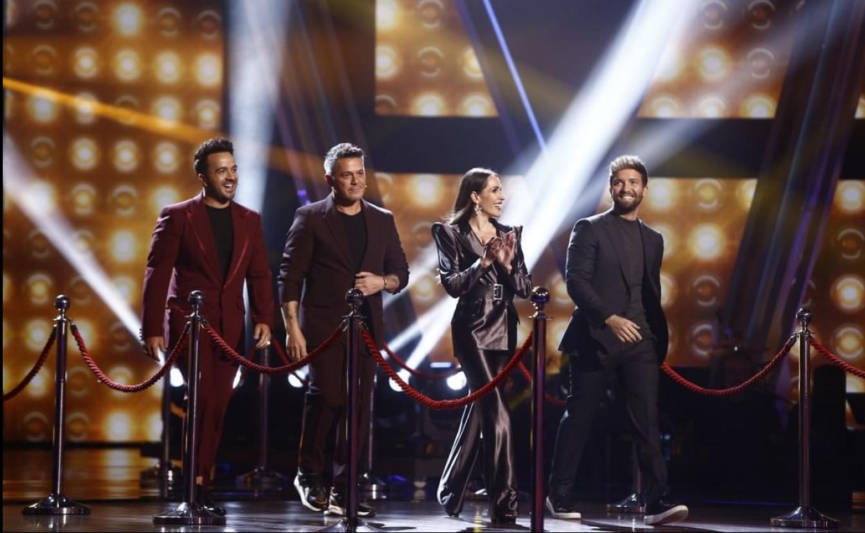 Luis Fonsi, Alejandro Sanz, Malú y Pablo Alborán son los actuales 'coaches' de 'La Voz'. 