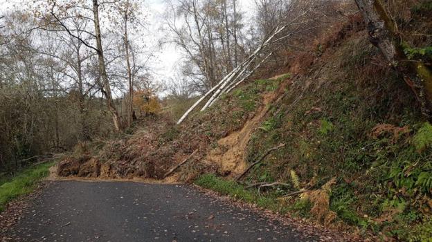 Argayo en la carretera a Pajomal 
