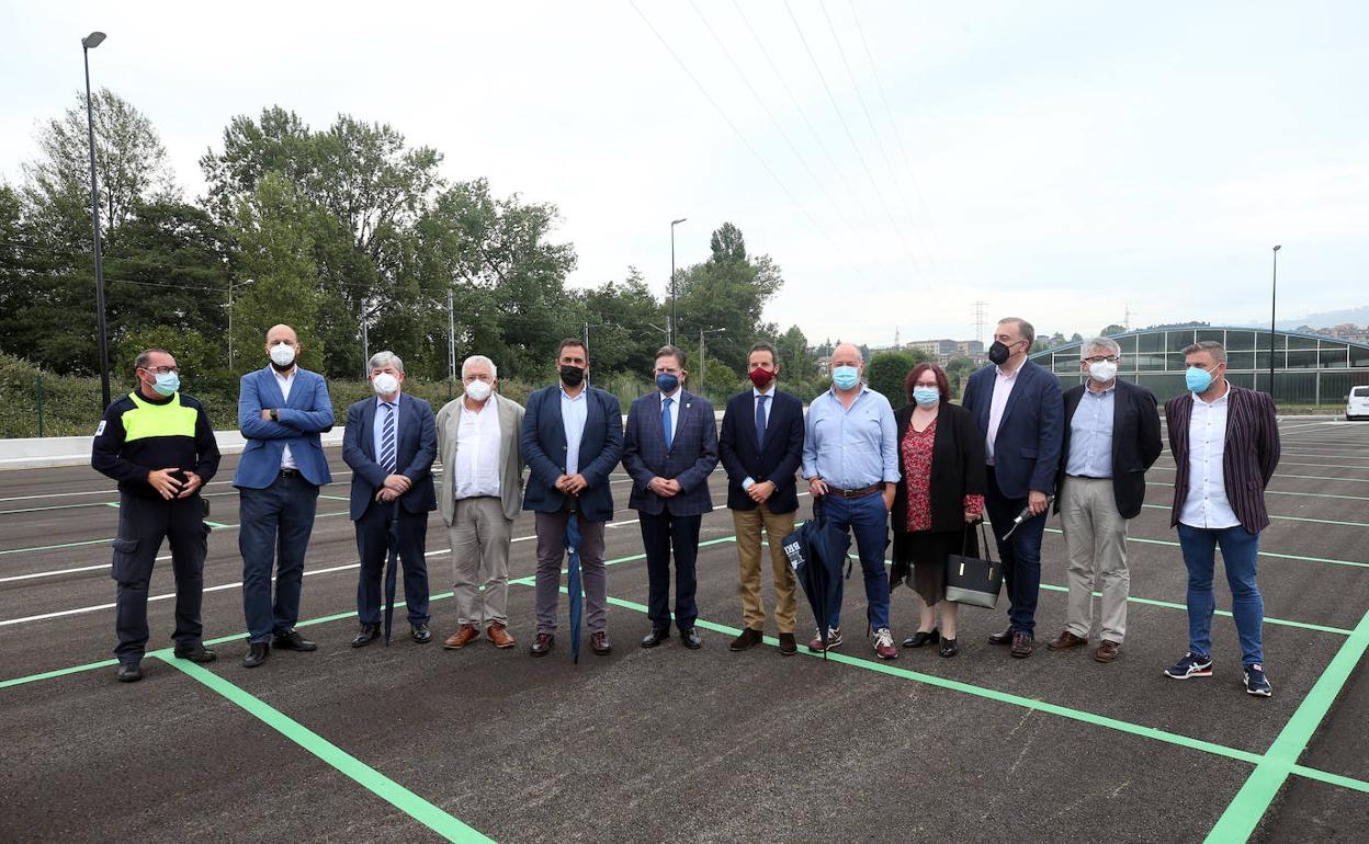 Una imagen de la inauguración del aparcamiento el pasado julio. 