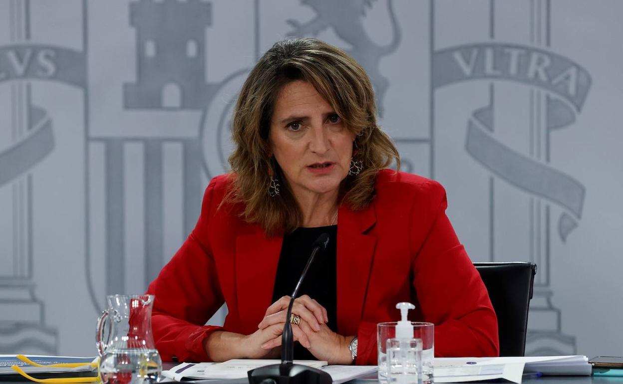 La ministra para la Transición Ecológica y el Reto Demográfico, Teresa Ribera. 