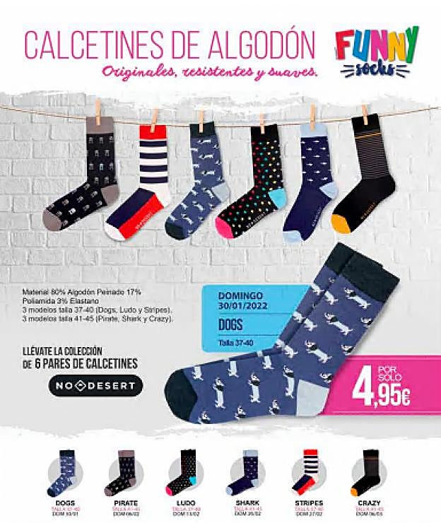 Promoción: colección calcetines de algodón