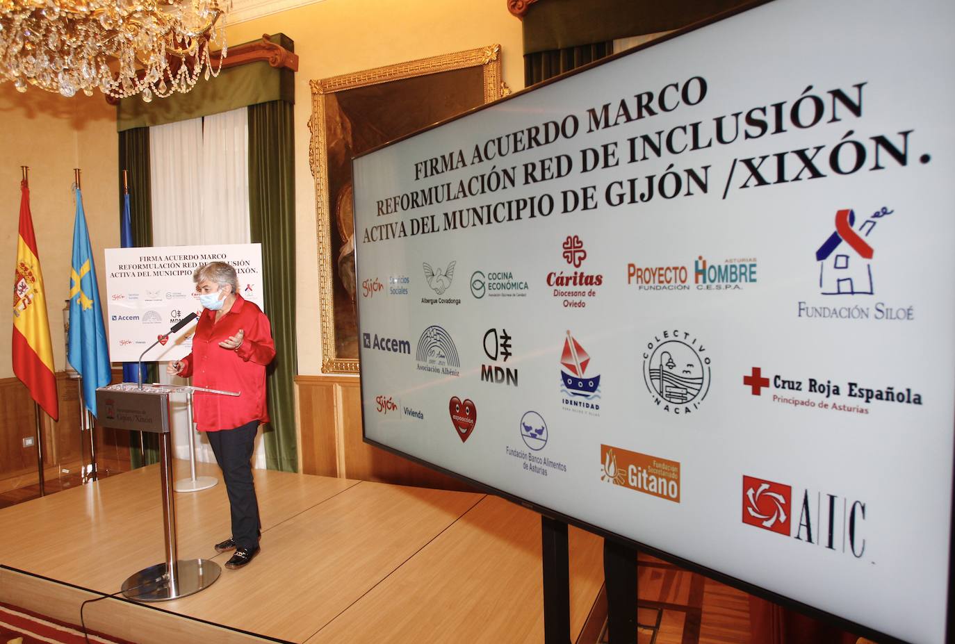 La alcaldesa de Gijón, Ana González. 