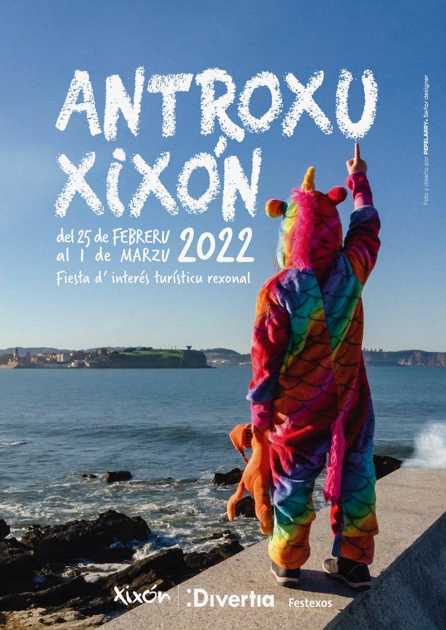 Cartel del Antroxu de Gijón de 2022. 