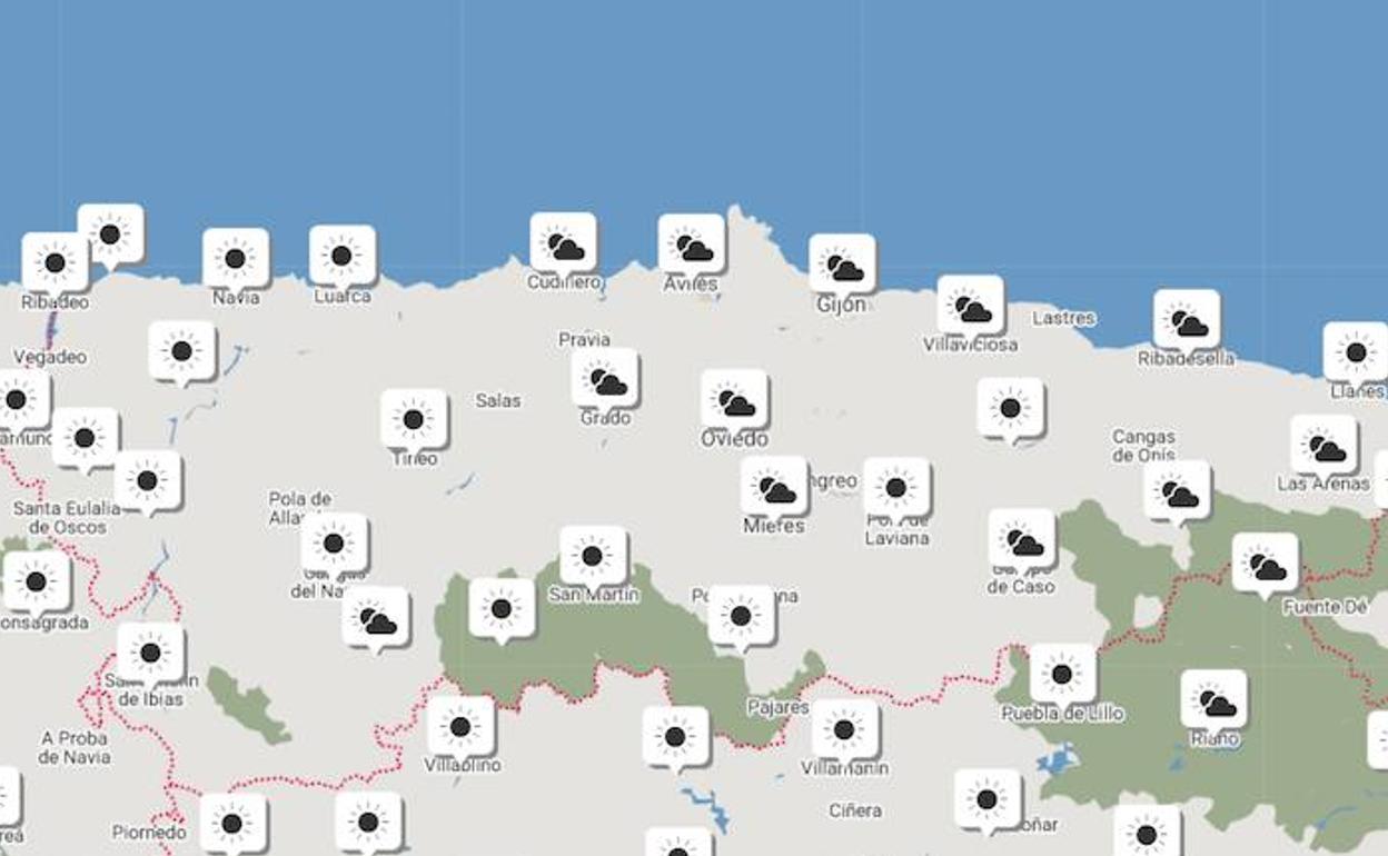 El tiempo en Asturias.