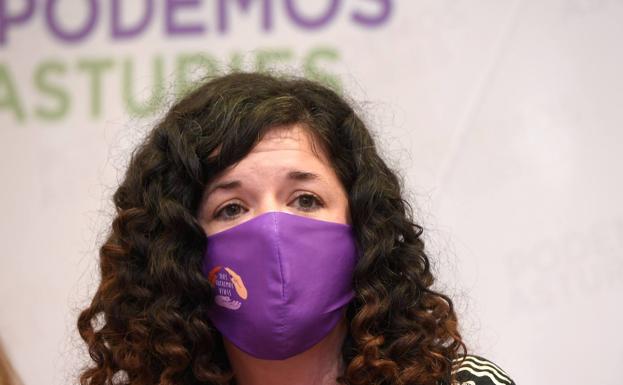 La coordinadora autonómica de Podemos, Sofía Castañón