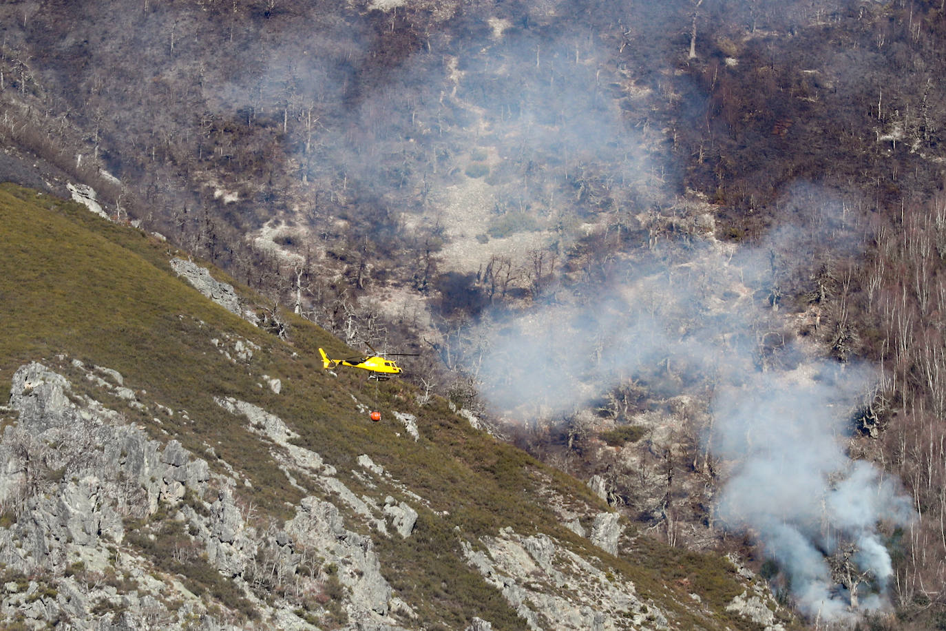 La rápida actuación de los servicios de emergencias impidió que el incendio entrase en la reserva natural de Muniellos, situada en la vertiente inmediatamente aledaña a la zona donde se estaba produciendo el fuego, que tiene todos las indicios de haber sido provocado, como comentaron algunos vecinos de la zona.