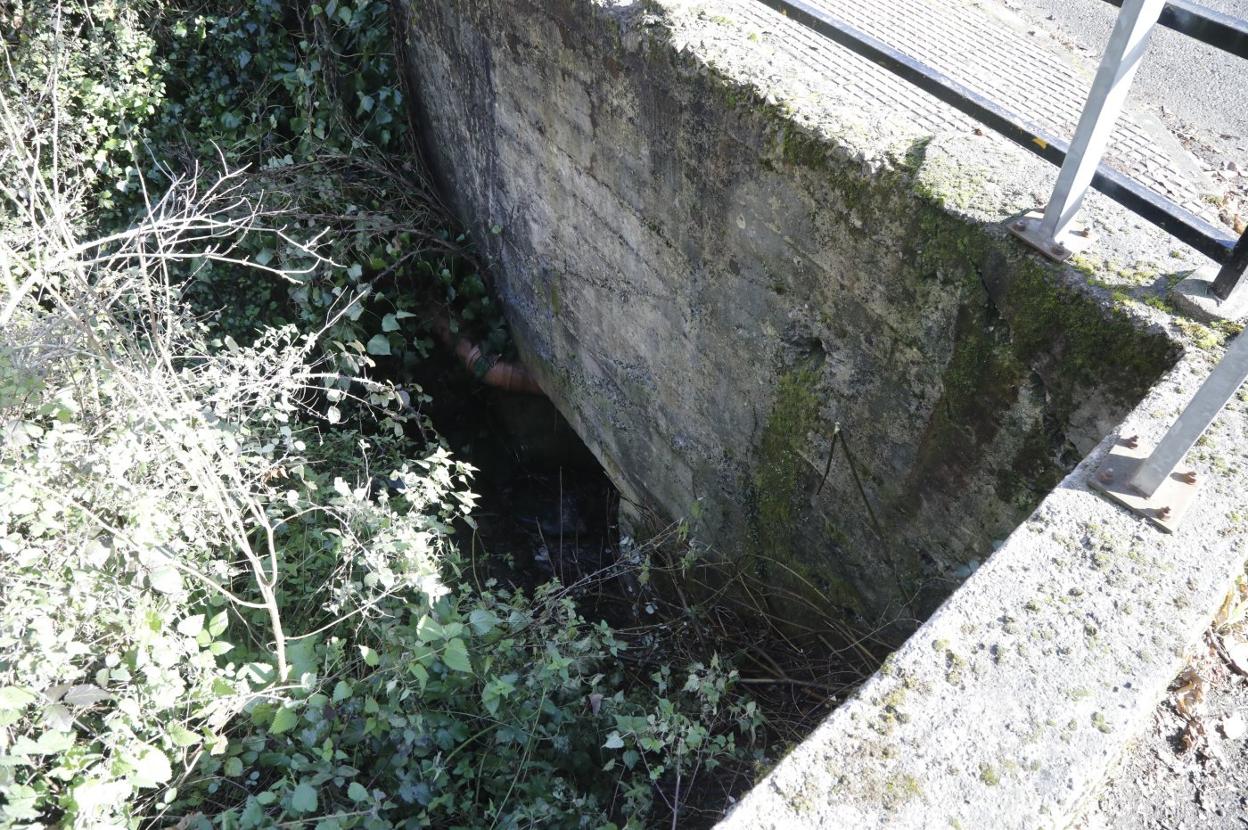 Fondo del lugar del que fueron recuperados los dos cuerpos sin vida.