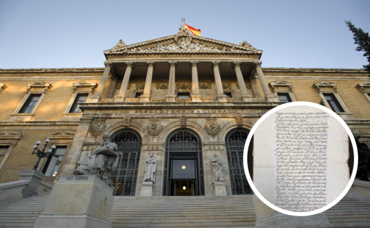 La Biblioteca NAcional y el manuscrito. 