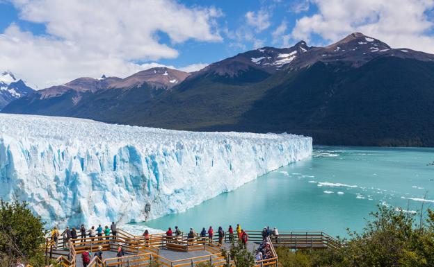 Frente del glaciar Perito Moreno, en la Patagonia argentina.