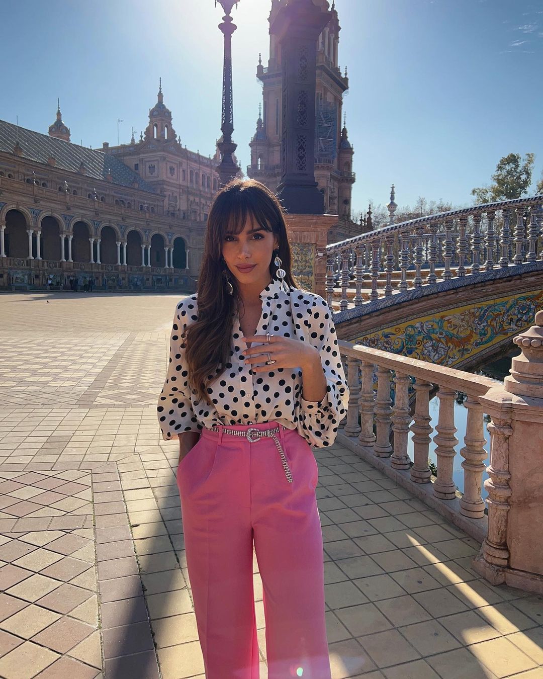 Rocío Osorno apuesta por los lunares en muchos de sus looks. 